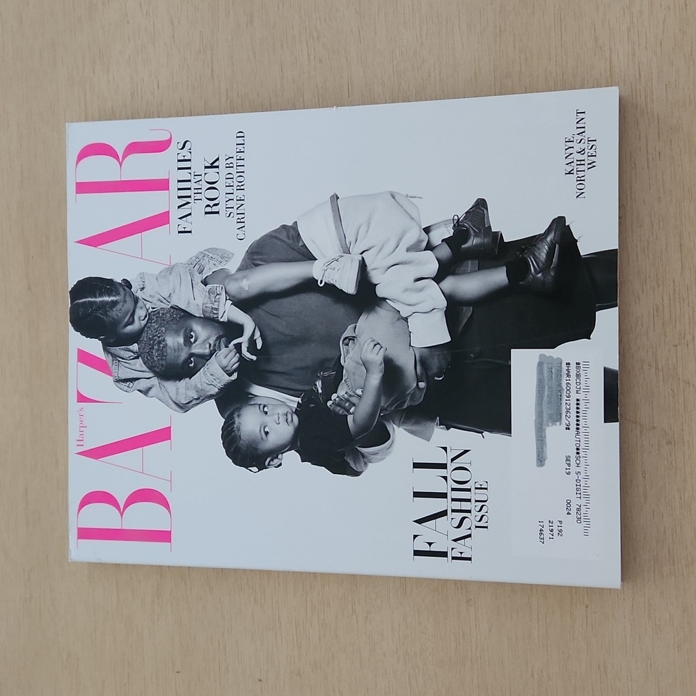 Kanye, North & Saint West September 2018 Harper's Bazaar Magazine